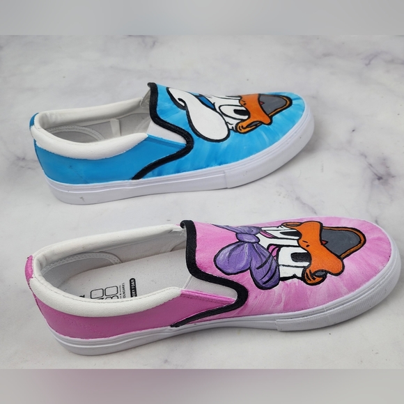 Hand Painted No Boundaries D&D Duck flats - Picture 5 of 11
